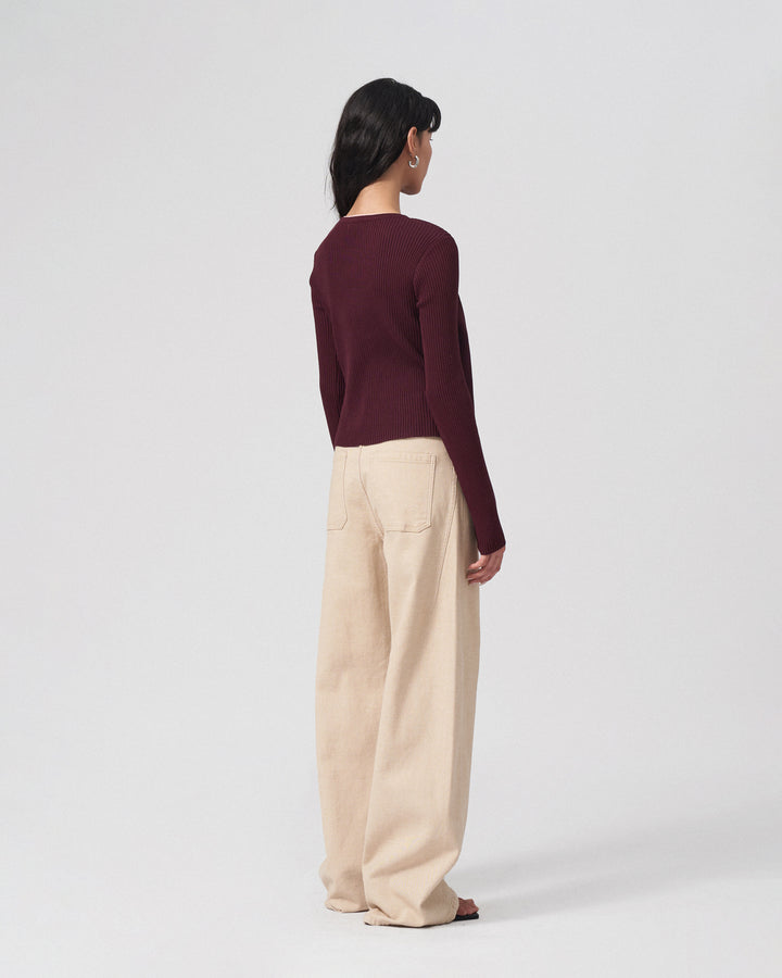 Olive Knit Top