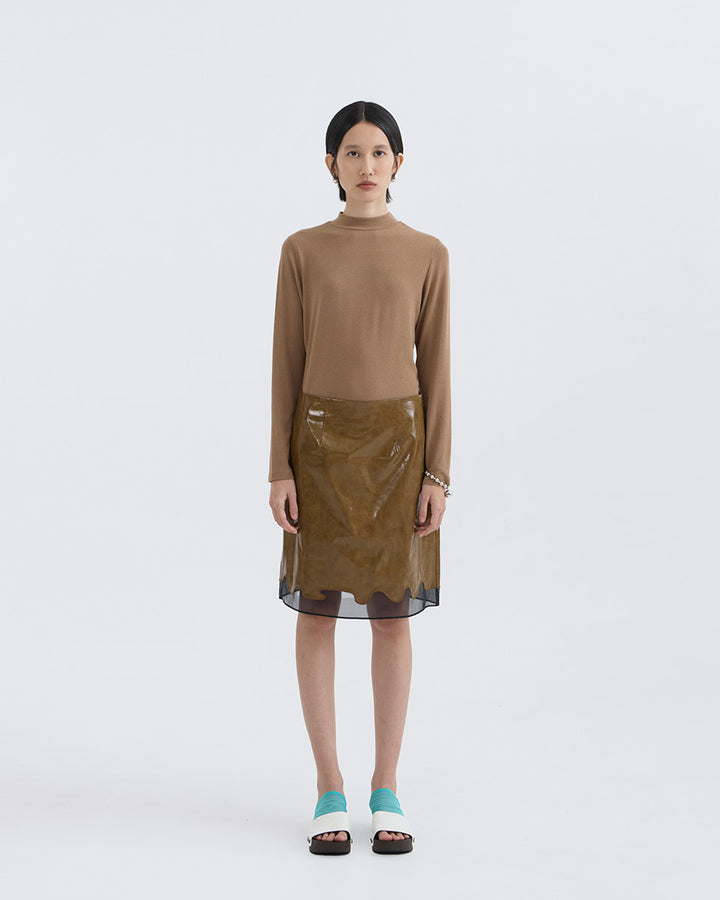 Graciella Leather Skirt