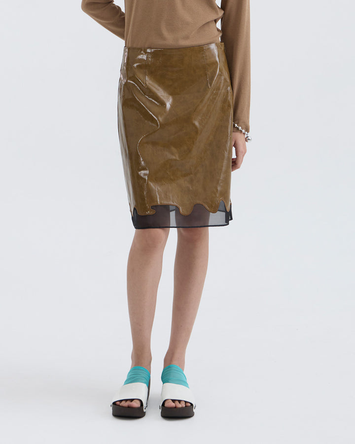 Graciella Leather Skirt