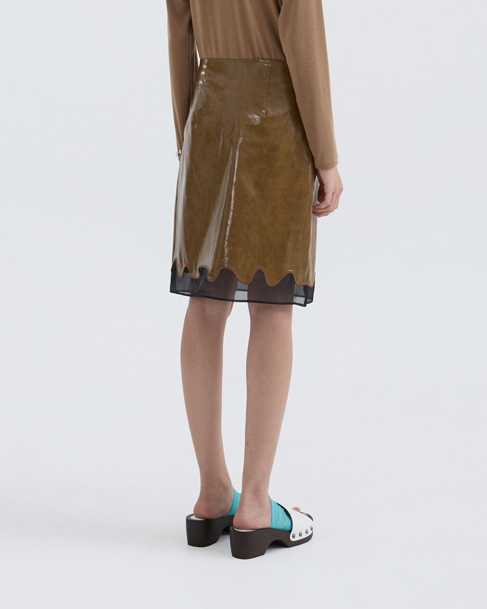 Graciella Leather Skirt