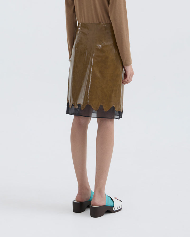 Graciella Leather Skirt