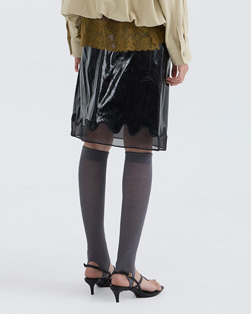 Graciella Leather Skirt