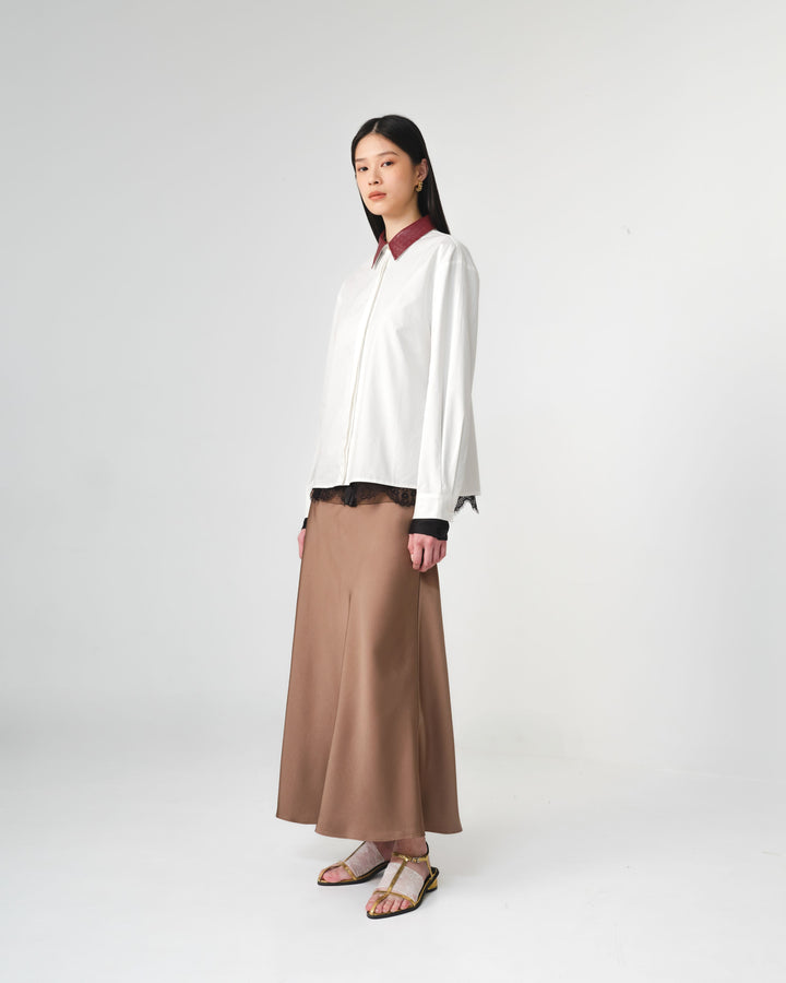 RiaMiranda x 3MONGKIS - Raia Woven Collar Shirt