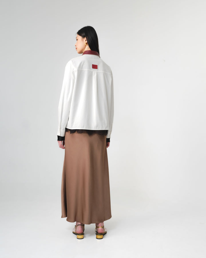 RiaMiranda x 3MONGKIS - Raia Woven Collar Shirt