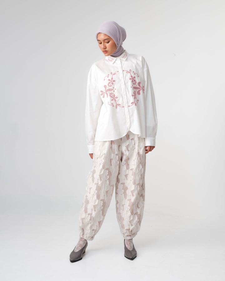 RiaMiranda x 3MONGKIS - Reca Embroidery Shirt
