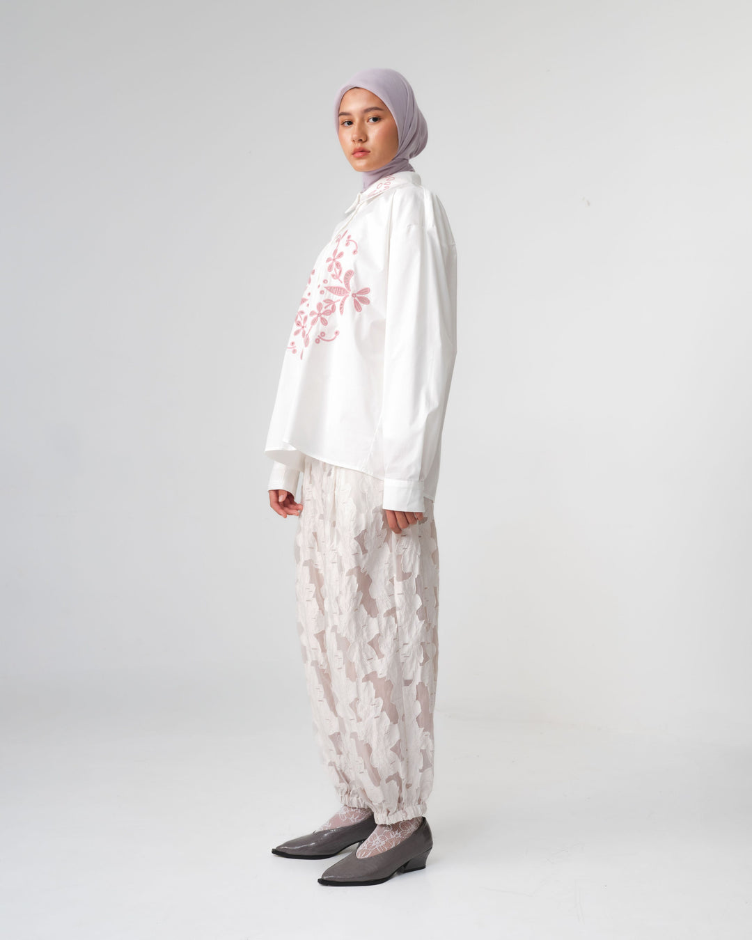 RiaMiranda x 3MONGKIS - Reca Embroidery Shirt
