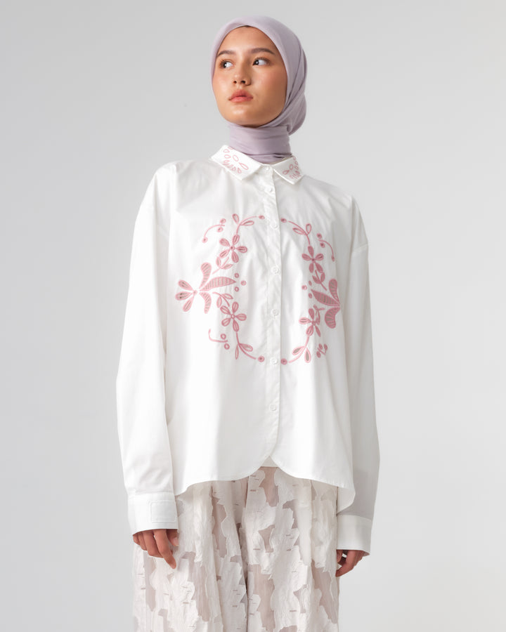 RiaMiranda x 3MONGKIS - Reca Embroidery Shirt