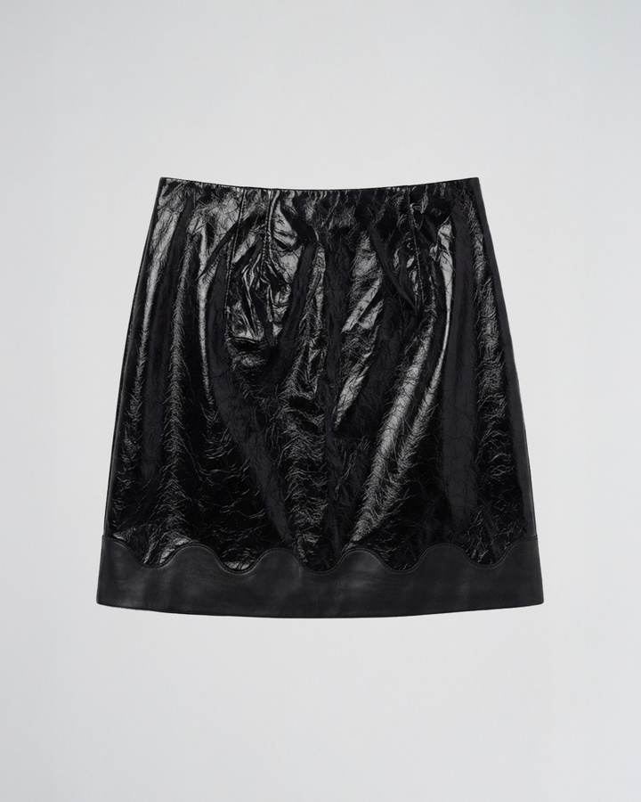 Graciella Leather Skirt