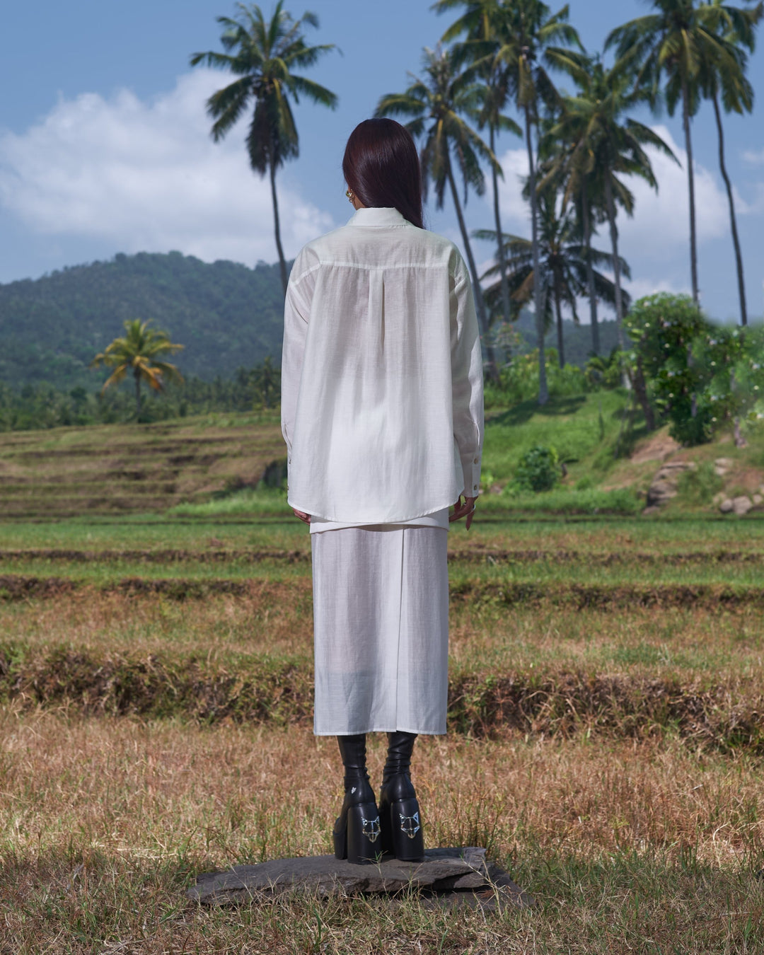 Eva's Layered Sheer Skirt