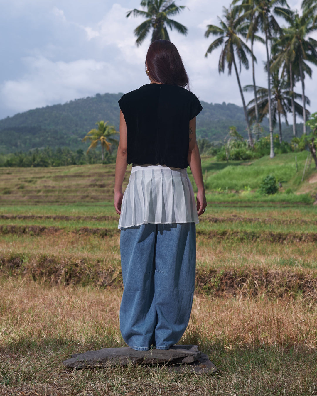 Eva's Pleated Mini Skirt