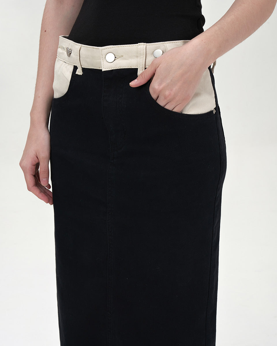 Azizah Denim Skirt