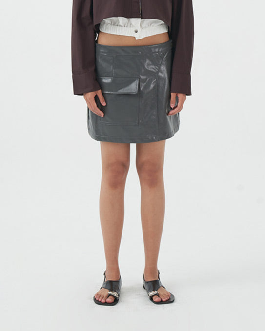 Dallia Leather Skirt
