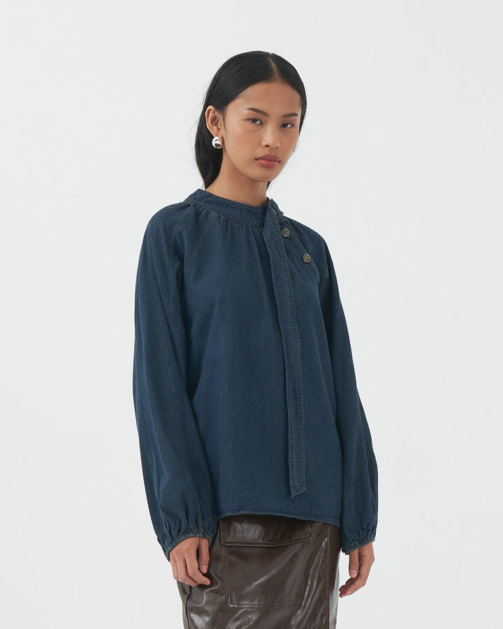 Asceline Denim Top