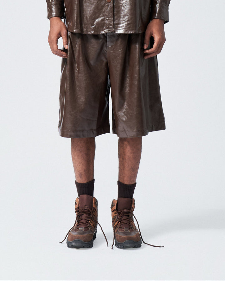 Kyo Leather Short Pants