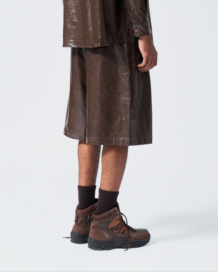 Kyo Leather Short Pants
