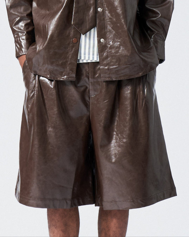 Kyo Leather Short Pants